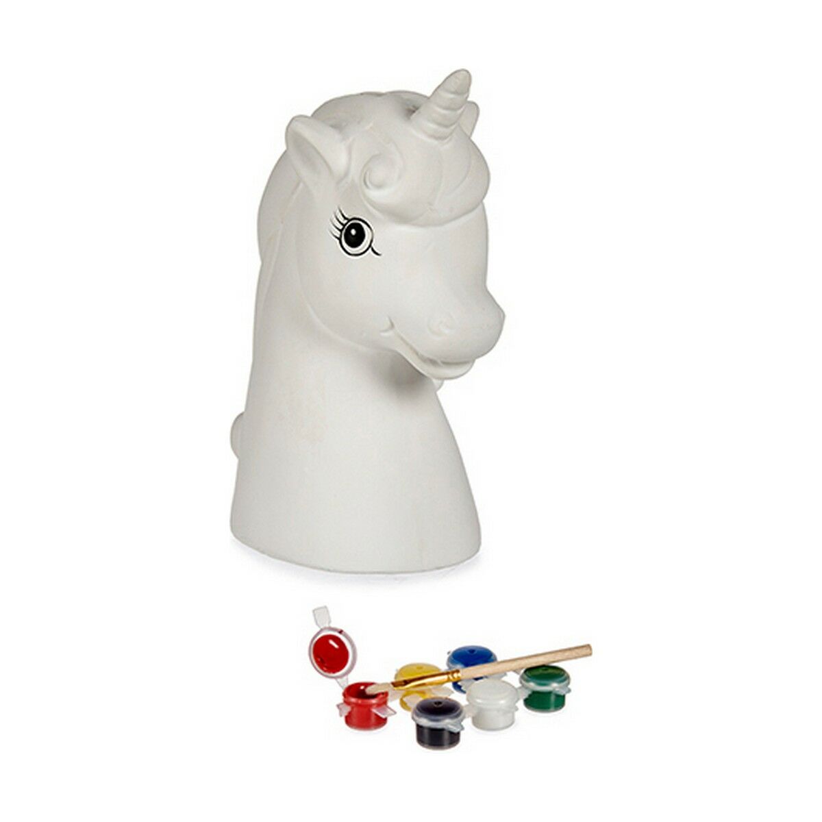 Paint Your Own Money Box Unicorn 10 x 14,5 x 8,5 cm Ceramic (12 Units)