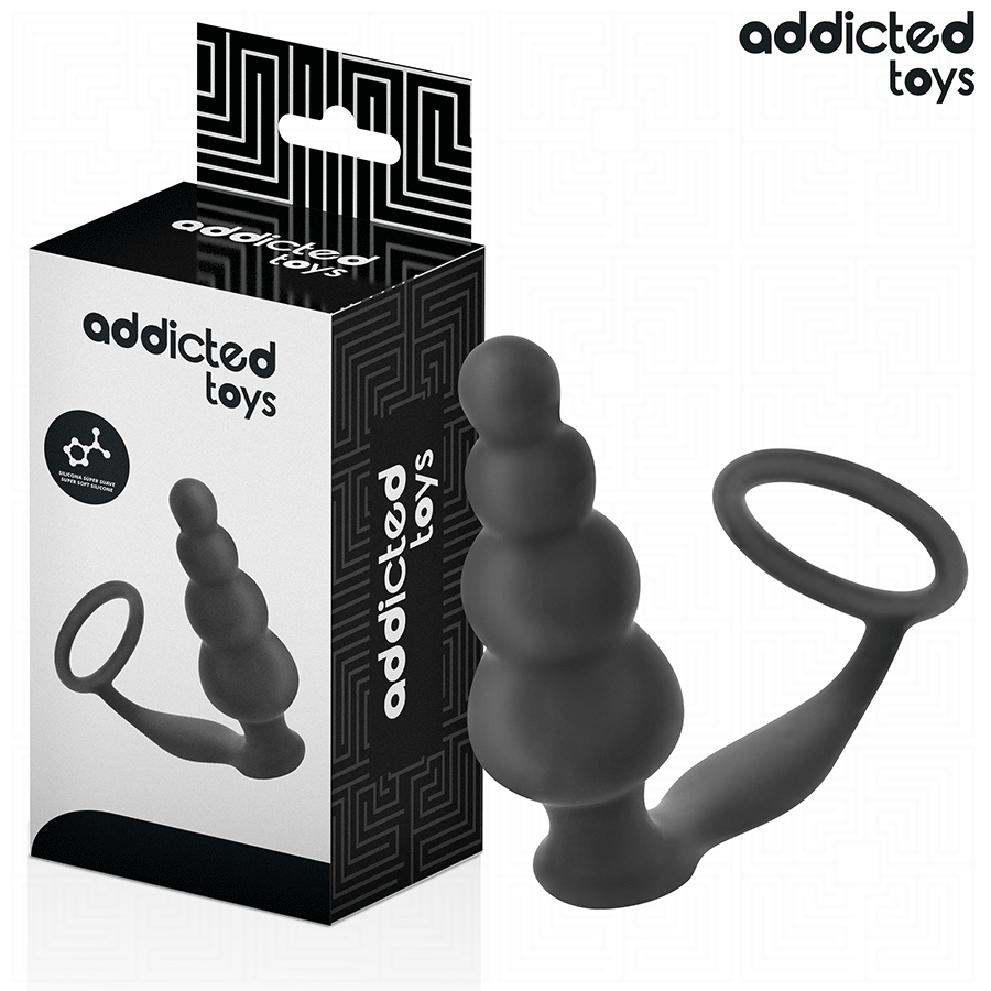 ADDICTED TOYS - ANAL PLUG WITH RING SILICONE MODEL 5