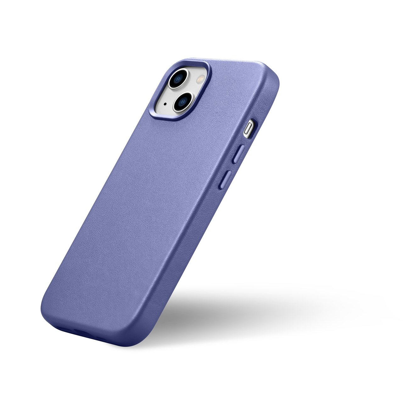 iCarer Case Leather MagSafe Apple iPhone 14 light purple
