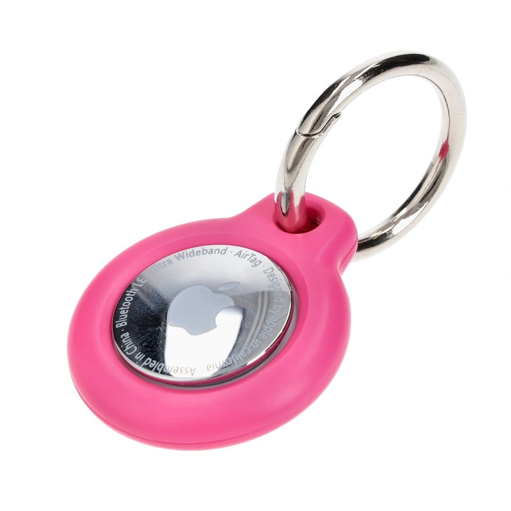 Bizon Case Locator Keychain Apple AirTag pink