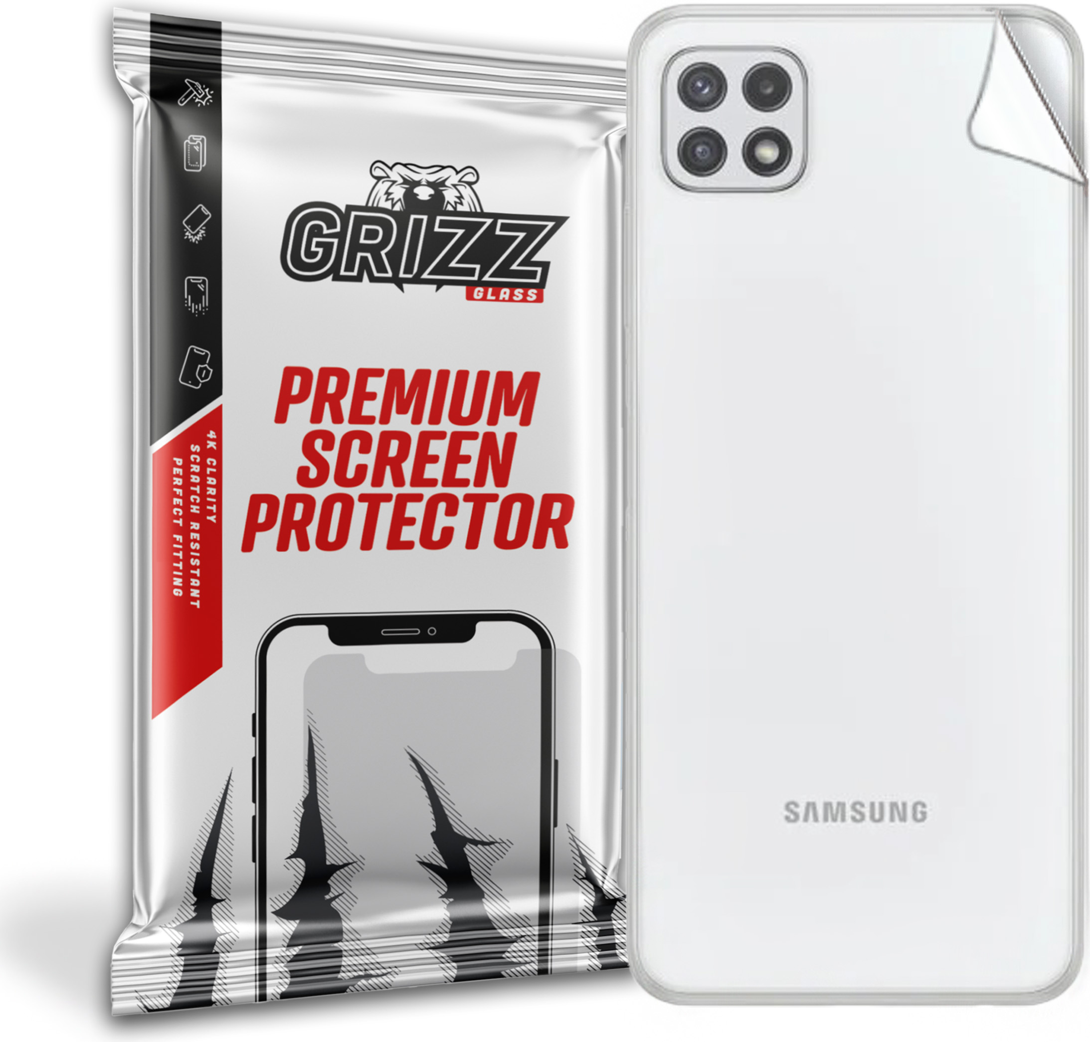 GrizzGlass SatinSkin Samsung Galaxy A22