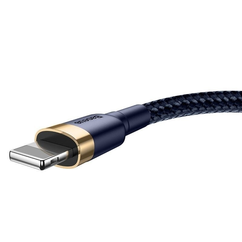 Cable USB Lightning  Baseus Cafule 1.5A 2m Gold&Blue