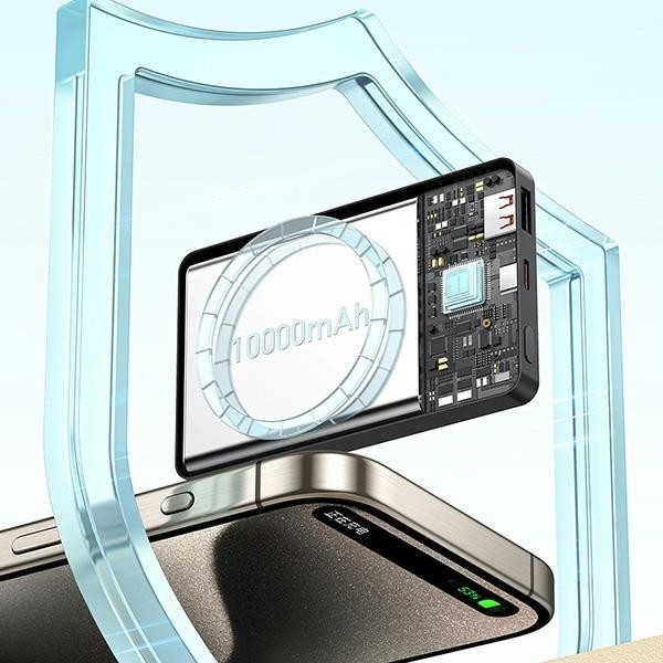 AWEI P33K wireless powerbank MagSafe 10000mAh 22.5W black