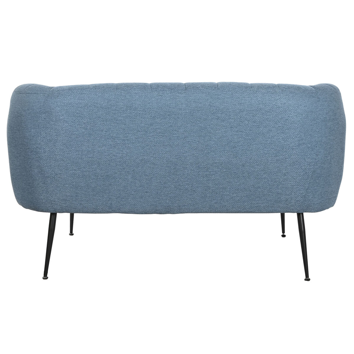 Sofa DKD Home Decor Blue Black Foam Wood Metal Velvet Scandi 129 x 75 x 73 cm