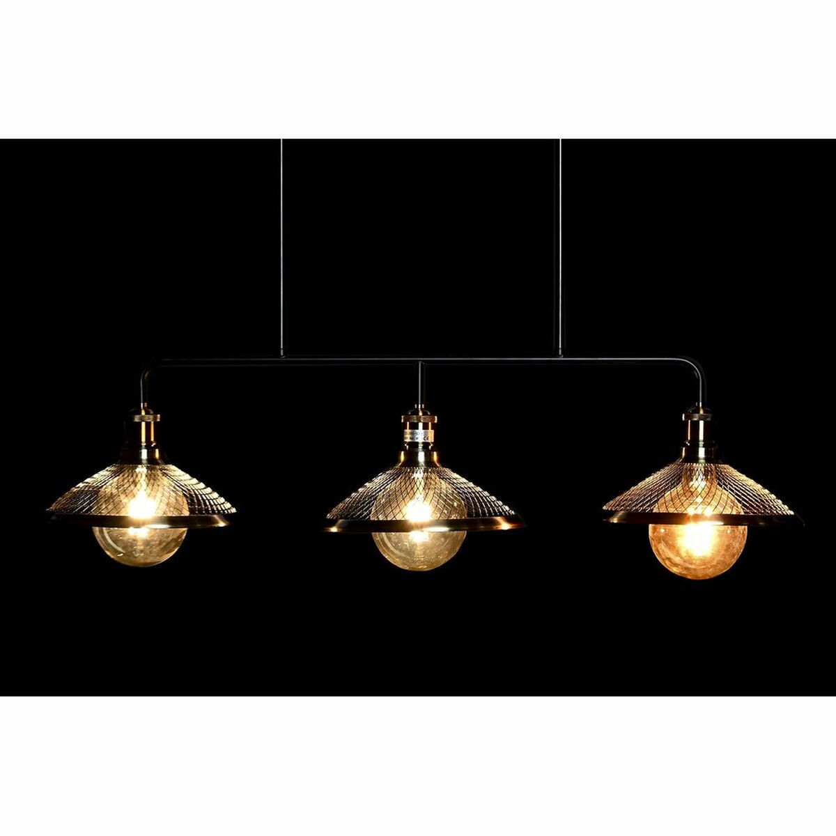 Ceiling Light DKD Home Decor 100 x 29 x 22 cm Black Golden Metal 50 W