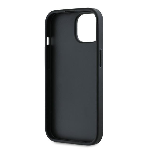 Karl Lagerfeld KLHCP15MPQDSMGK Apple iPhone 15 Plus / 14 Plus hardcase Diagonal Quilted Script black