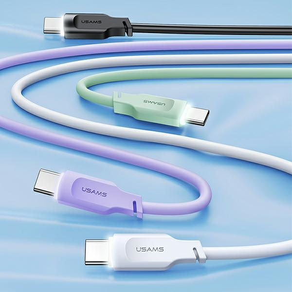 USAMS Lithe Series Cable USB-C PD Fast Charging 1,2m 6A purple SJ568USB03 (US-SJ568)