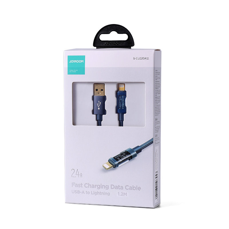 Joyroom USB cable - Lightning for charging / data transmission 2.4A 20W 1.2m blue (S-UL012A12)