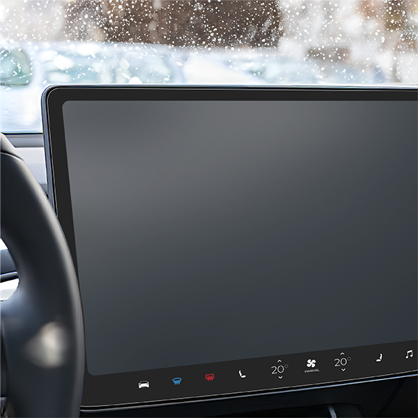 GrizzGlass CarDisplay MatteScreen Easy Tesla Model 3 Highland 2023-2024 [2in1]