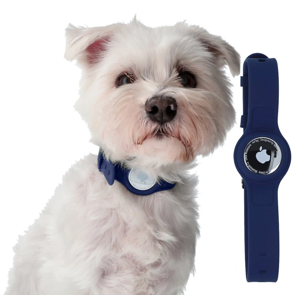 Bizon Case Locator Pets Apple AirTag navy blue