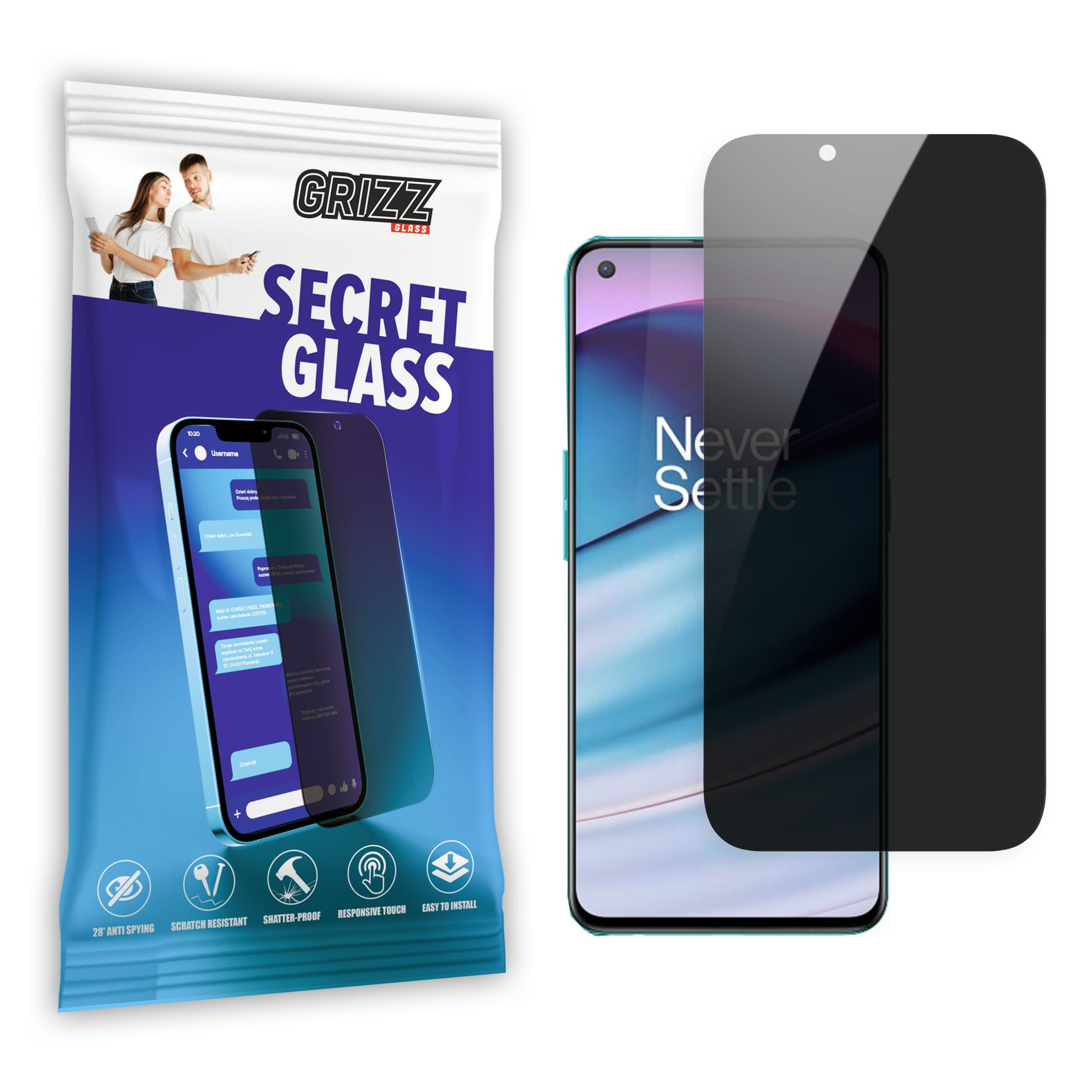 GrizzGlass SecretGlass OnePlus Nord CE 5G