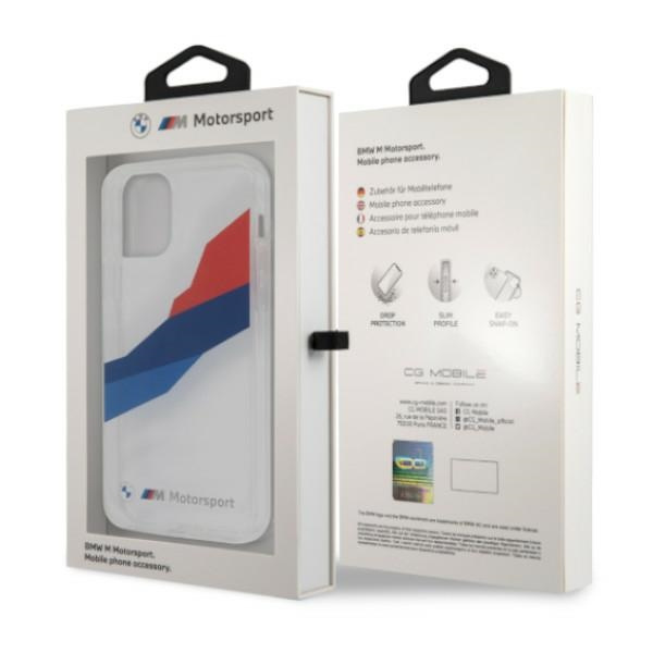 BMW BMHCP12LSKTGT Apple iPhone 12 Pro Max transparent hardcase Motorsport Tricolor