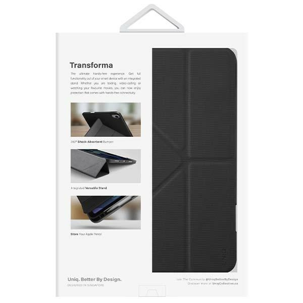UNIQ Transforma Apple iPad 10.9 2022 (10 gen) Antimicrobial ebony black