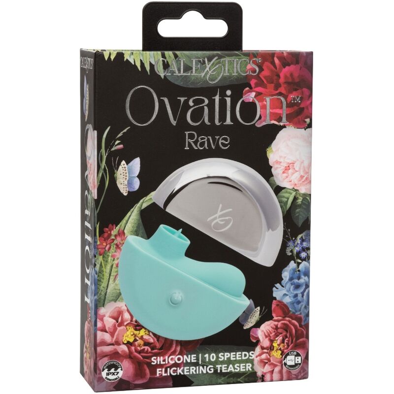 CALIFORNIA EXOTICS - OVATION RAVE STIMULATOR AQUA GREEN CALIFORNIA EXOTICS - OVATION RAVE STIMULATOR AQUA GREEN