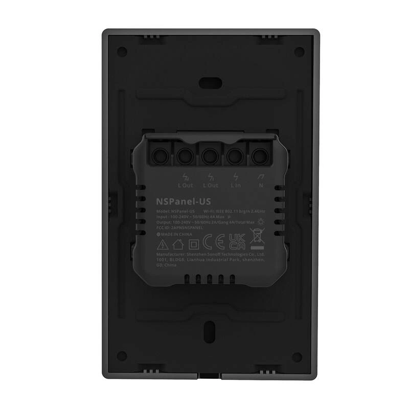 SONOFF NSPanel-US smart WiFi control panel (black, 120mm)