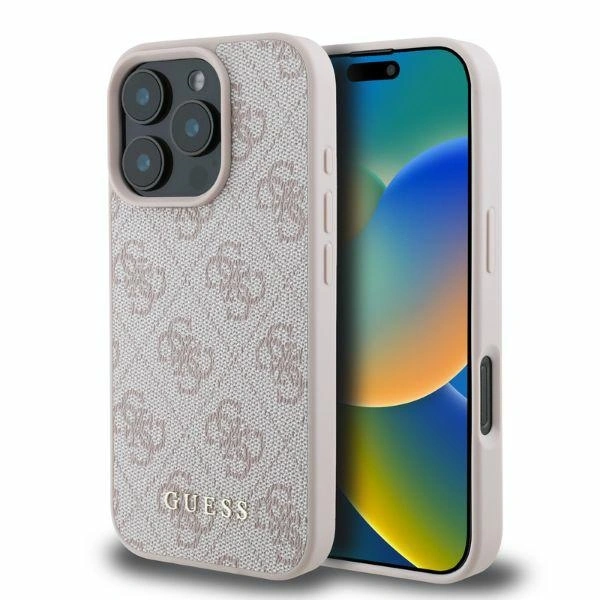 Case Guess GUHCP16LG4GFPI Apple iPhone 16 Pro hardcase 4G Classic pink