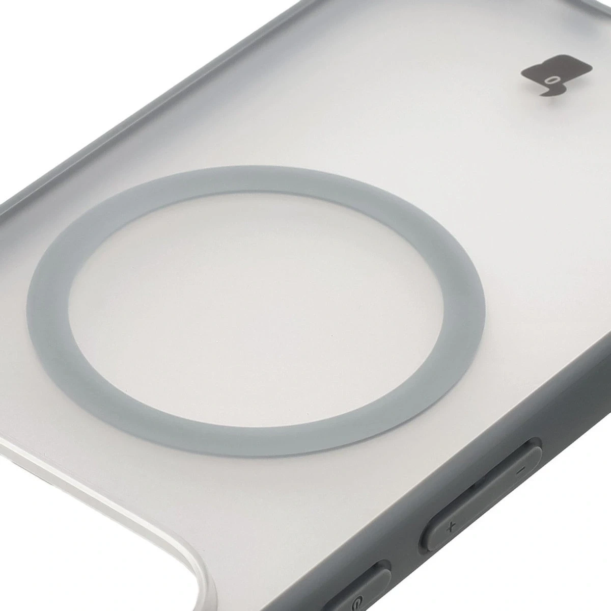 Etui z pierścieniem magnetycznym Bizon Case MatteO do Pixel 10 / 10 Pro przydymione-szare