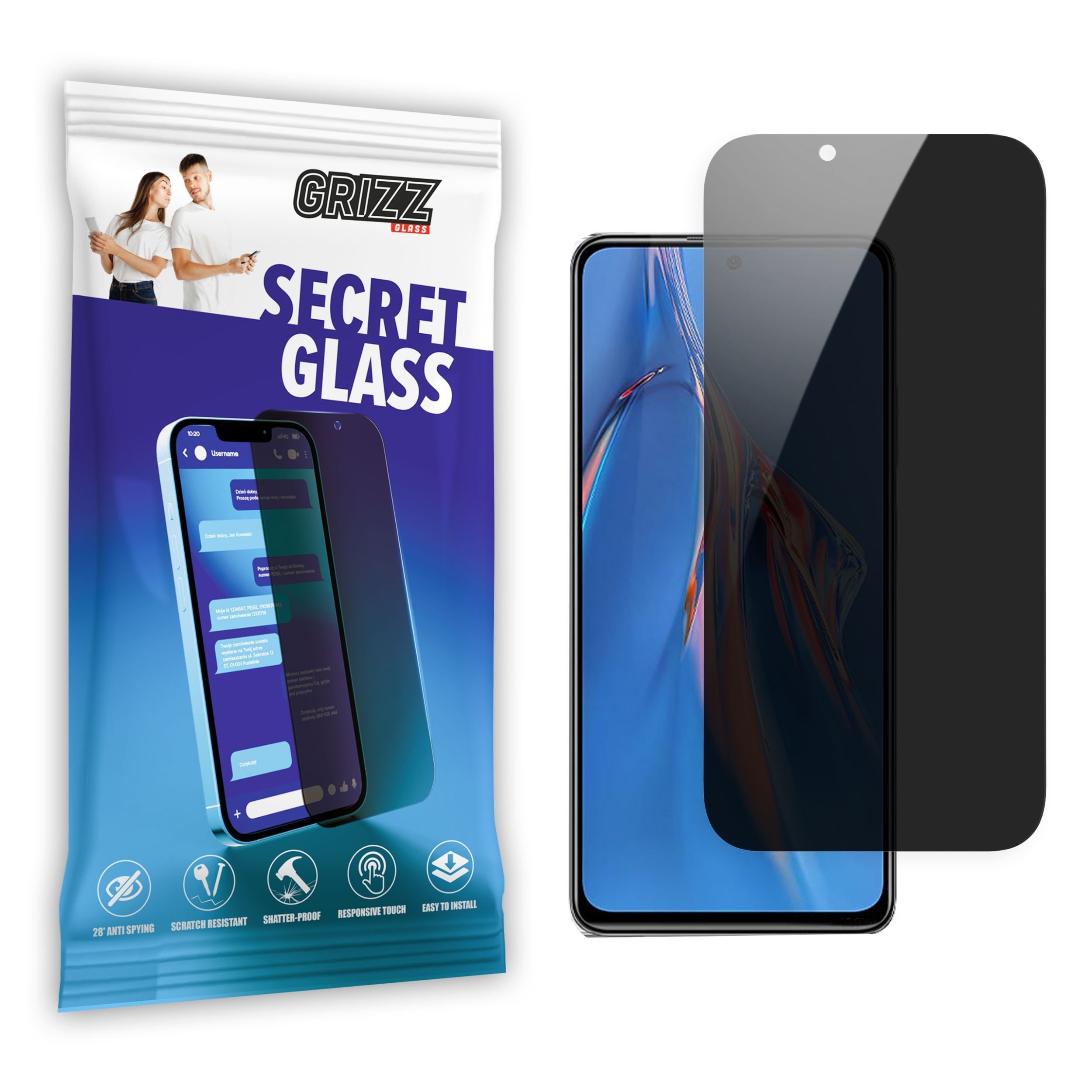 GrizzGlass SecretGlass Xiaomi Redmi Note 11 Pro Plus