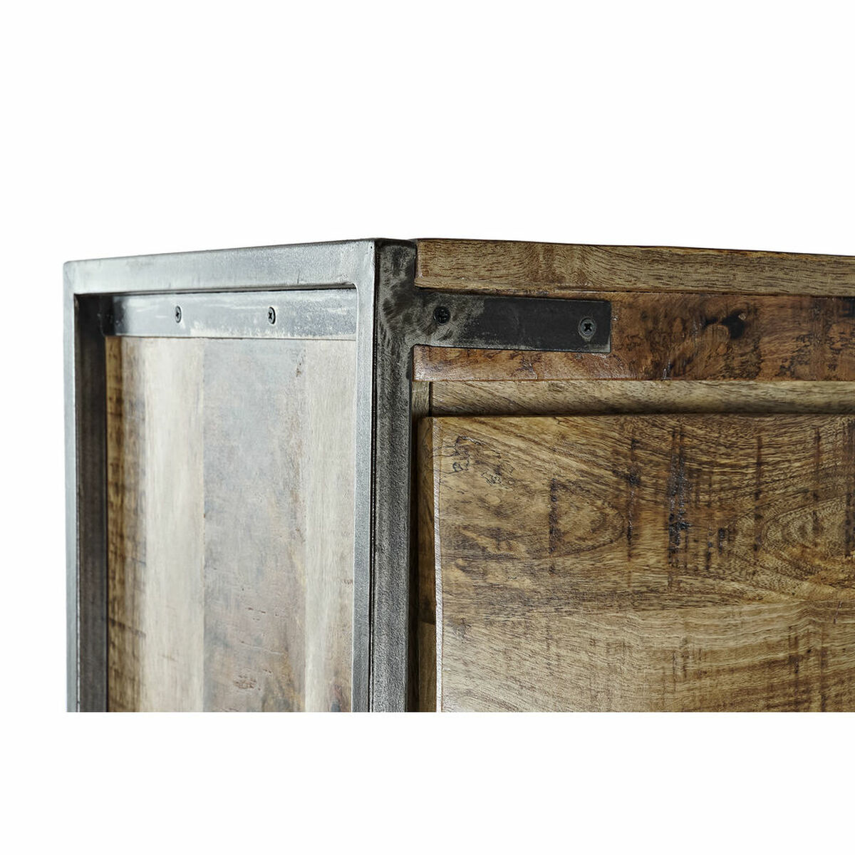 Cupboard DKD Home Decor 8424001857029 120 x 41 x 161 cm Natural Black Steel Mango wood