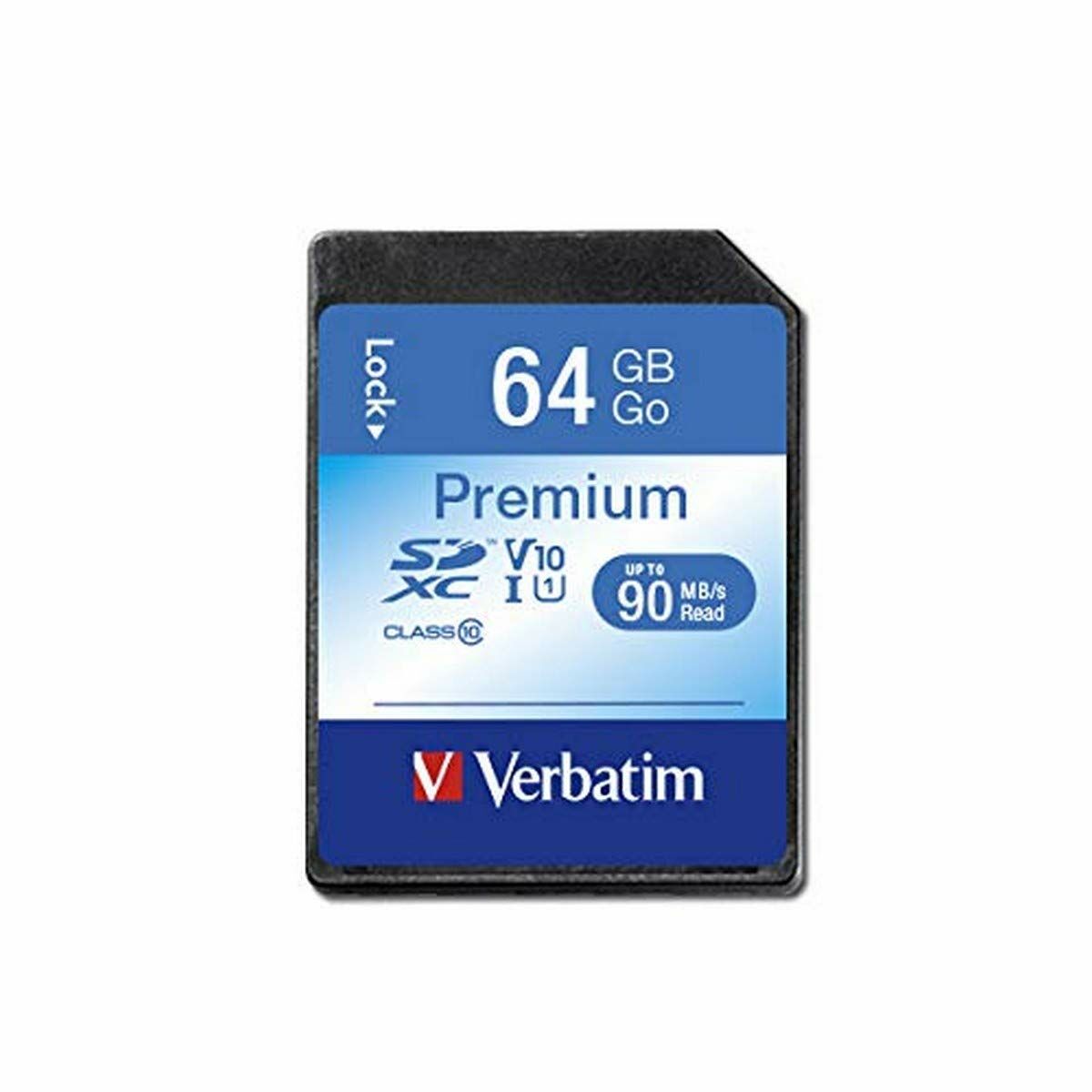 SD Memory Card Verbatim PREMIUM SDXC C10/U1 64 GB 2 g