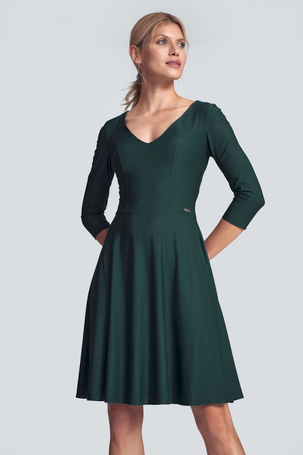 Sukienka Model M709 Green - Figl Zielony Damska