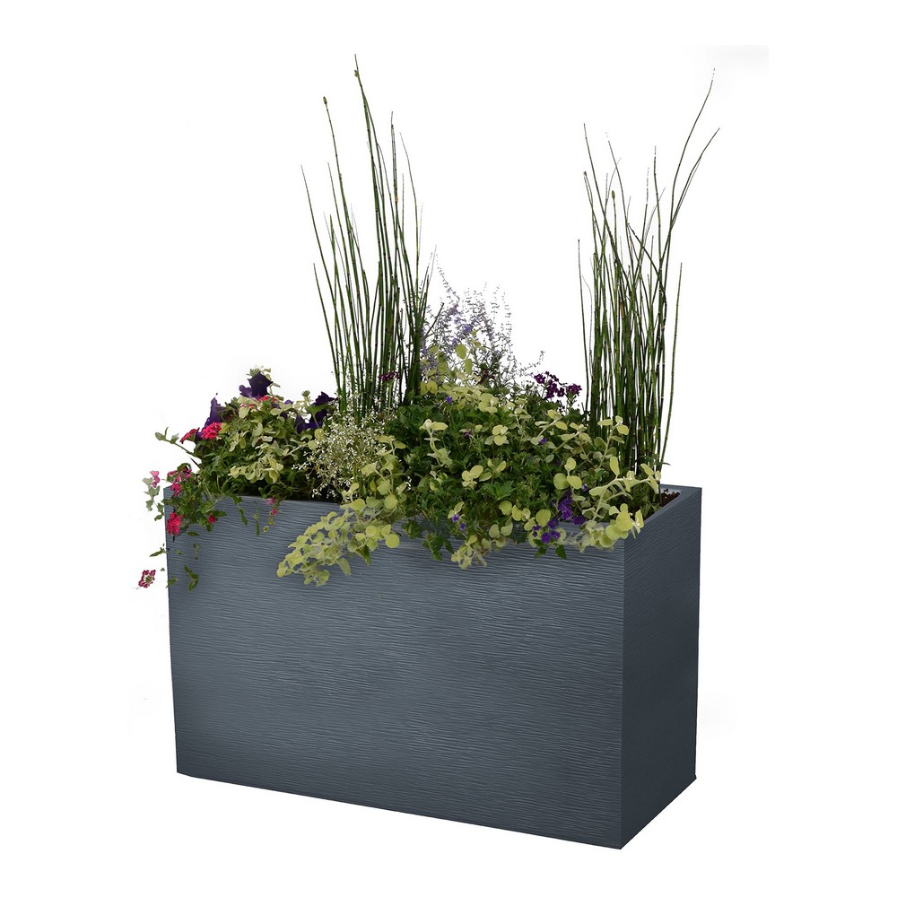 Plant pot EDA 13735 G.ANT SX1 Anthracite Dark grey Plastic 99,5 x 39,5 x 60 cm