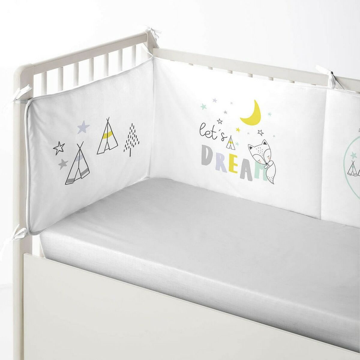 Ochraniacz na łóżeczko Cool Kids Let's Dream (60 x 60 x 60 + 40 cm)