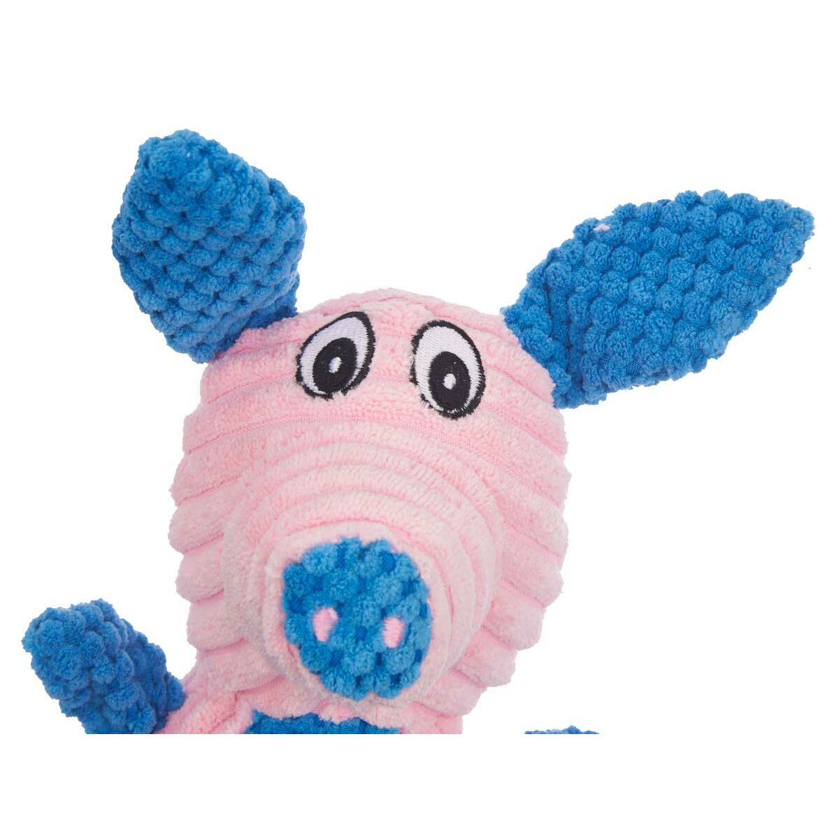 Dog toy Fluffy toy Pig Blue Pink with sound 27 x 11,5 x 19 cm (12 Units)