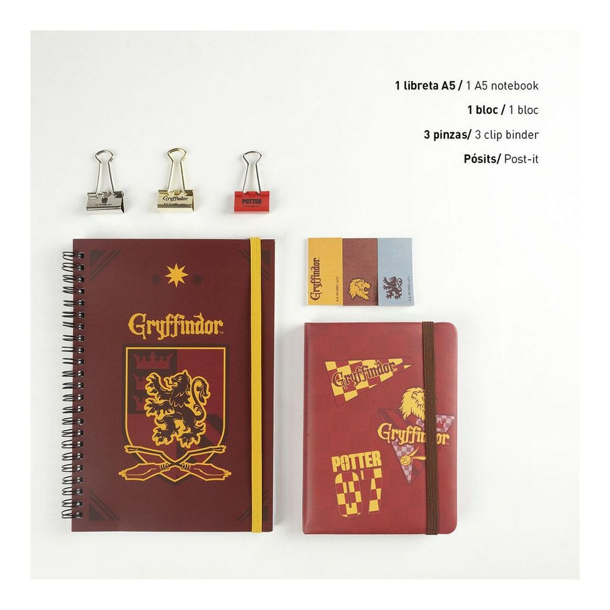 Stationery Set Harry Potter Red