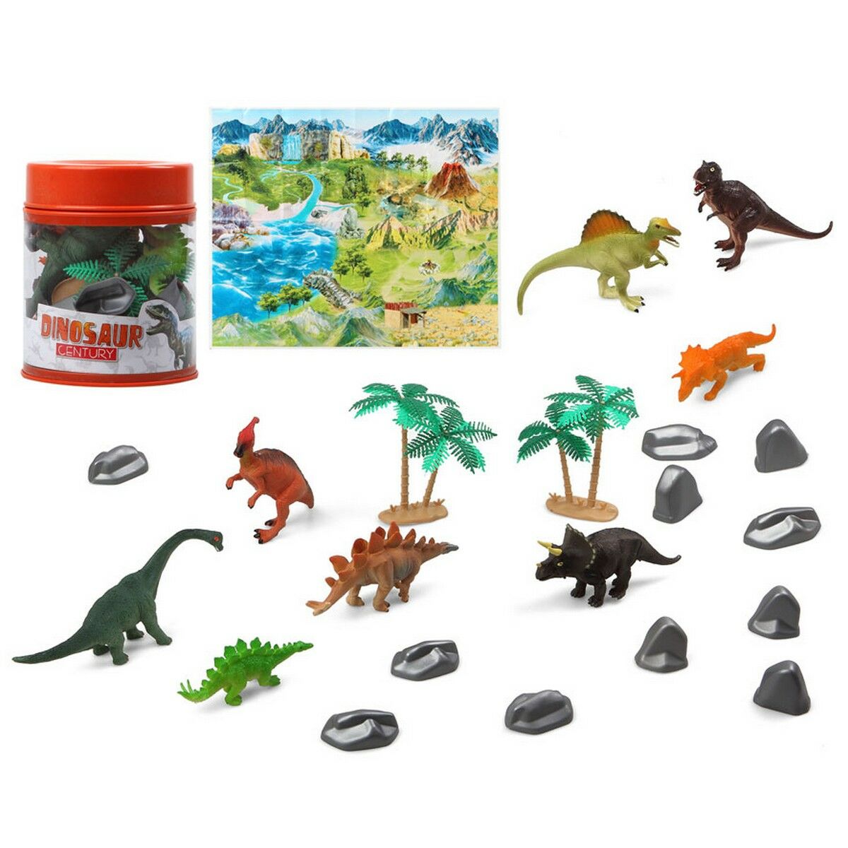 Set of Dinosaurs (22 Pieces)