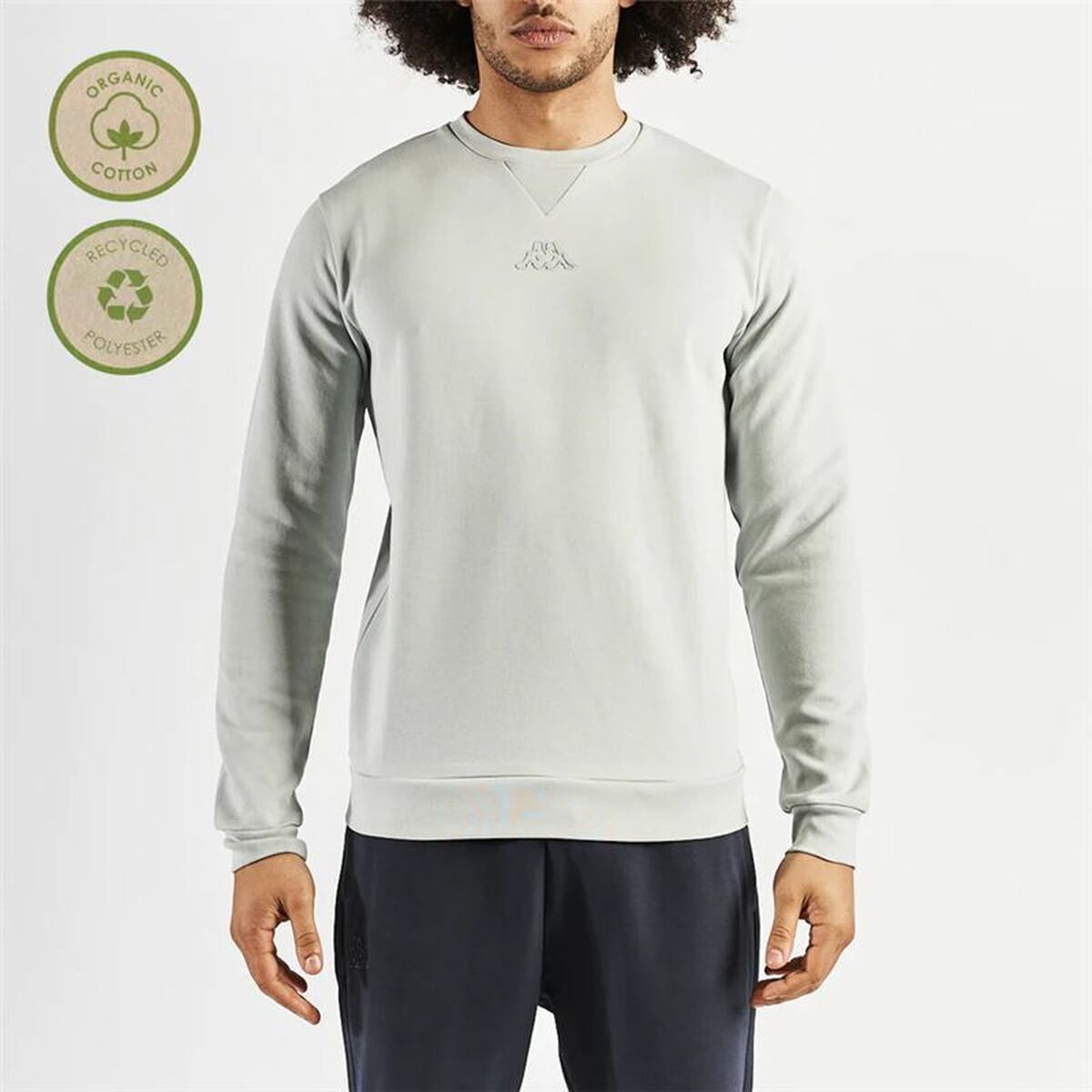 Men’s Sweatshirt without Hood Kappa Grey