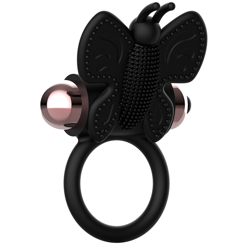 COQUETTE CHIC DESIRE - COCK RING BUTTERFLY  WITH VIBRATOR BLACK/ GOLD