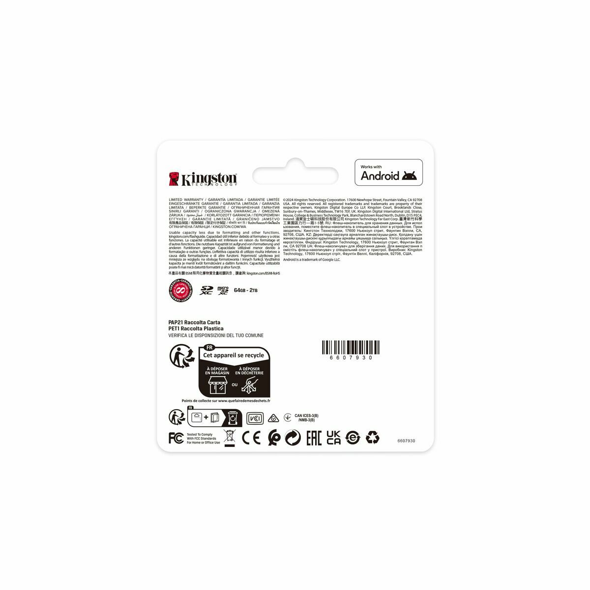Micro SD Memory Card with Adaptor Kingston SDCS3/256GB Micro SD Memory Card with Adaptor Kingston SDCS3/256GB