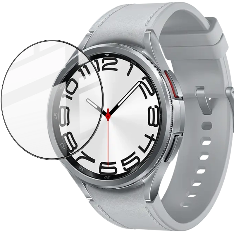 Bizon Glass Watch Edge Hybrid Samsung Galaxy Watch 6 Classic 47 mm black