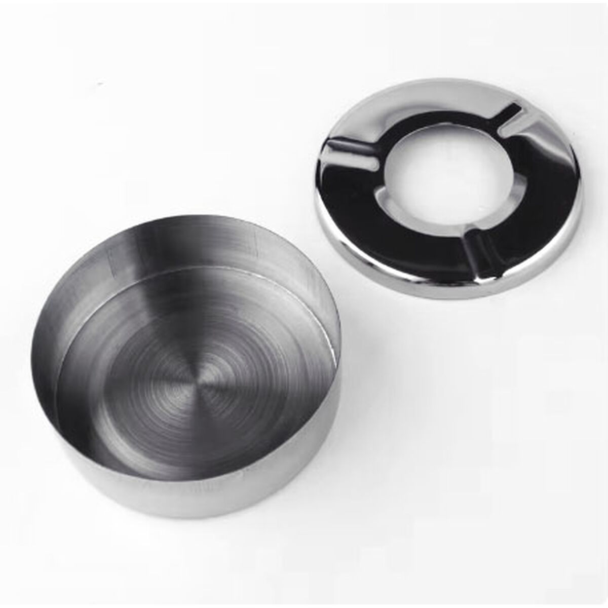 Ashtray Confortime Steel 11 x 3 cm (24 Units)