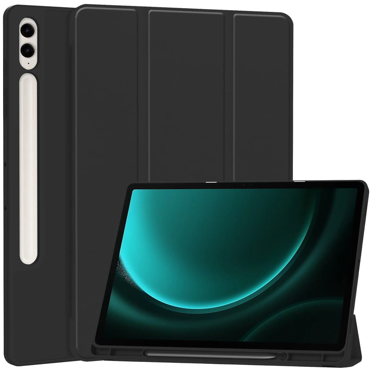 Bizon Case Tab Lizard Samsung Galaxy Tab S9 FE Plus black