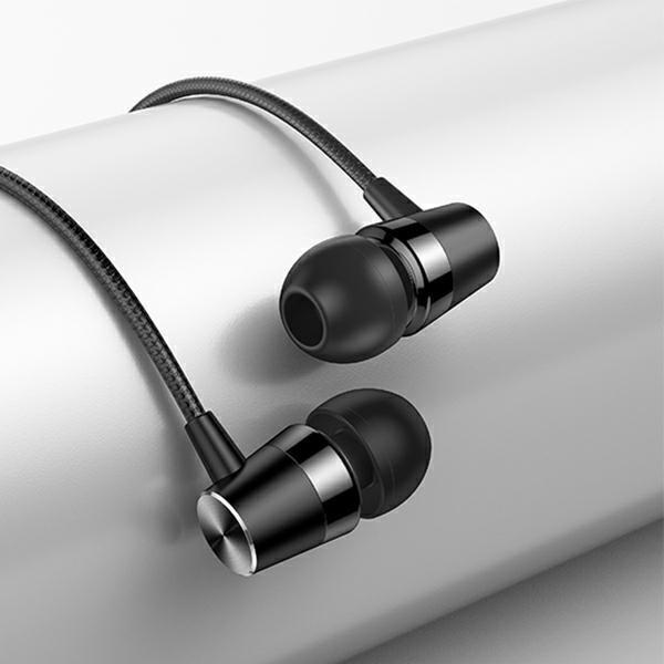 USAMS Earphones EP-42 3,5 mm black SJ475HS01-1