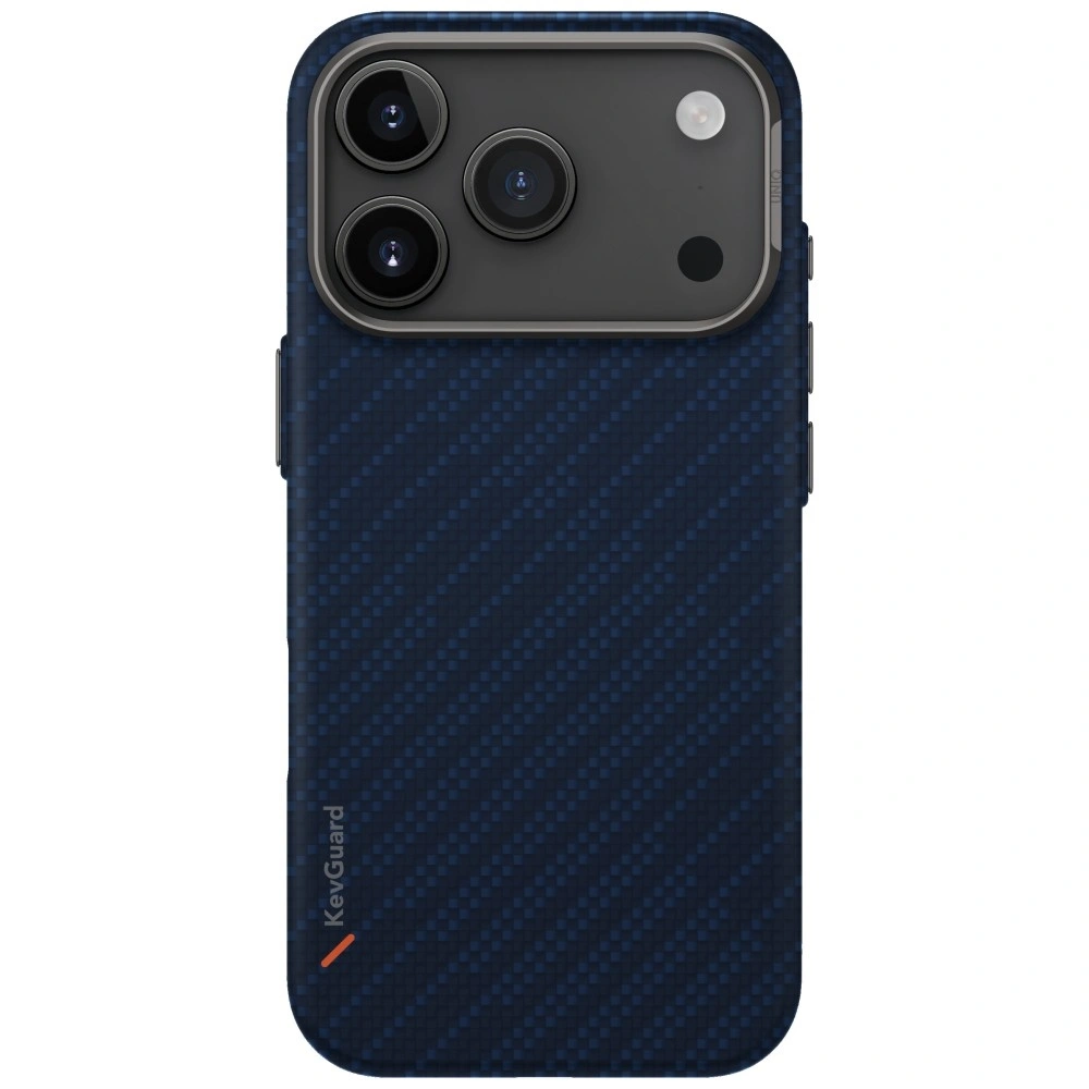 Etui UNIQ Keva EDGE do Apple iPhone 17 Pro Magclick Charging niebieski