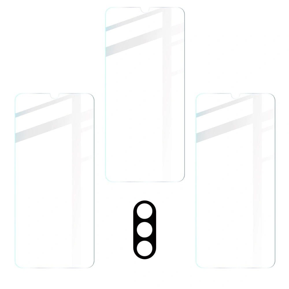 Bizon Glass Clear tempered glass - 3 pcs. + lens glass Moto E20