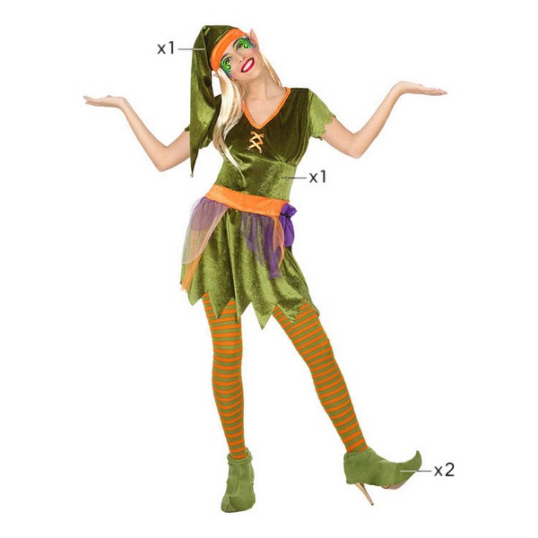 Costume for Adults Goblin Green (4 Pcs)