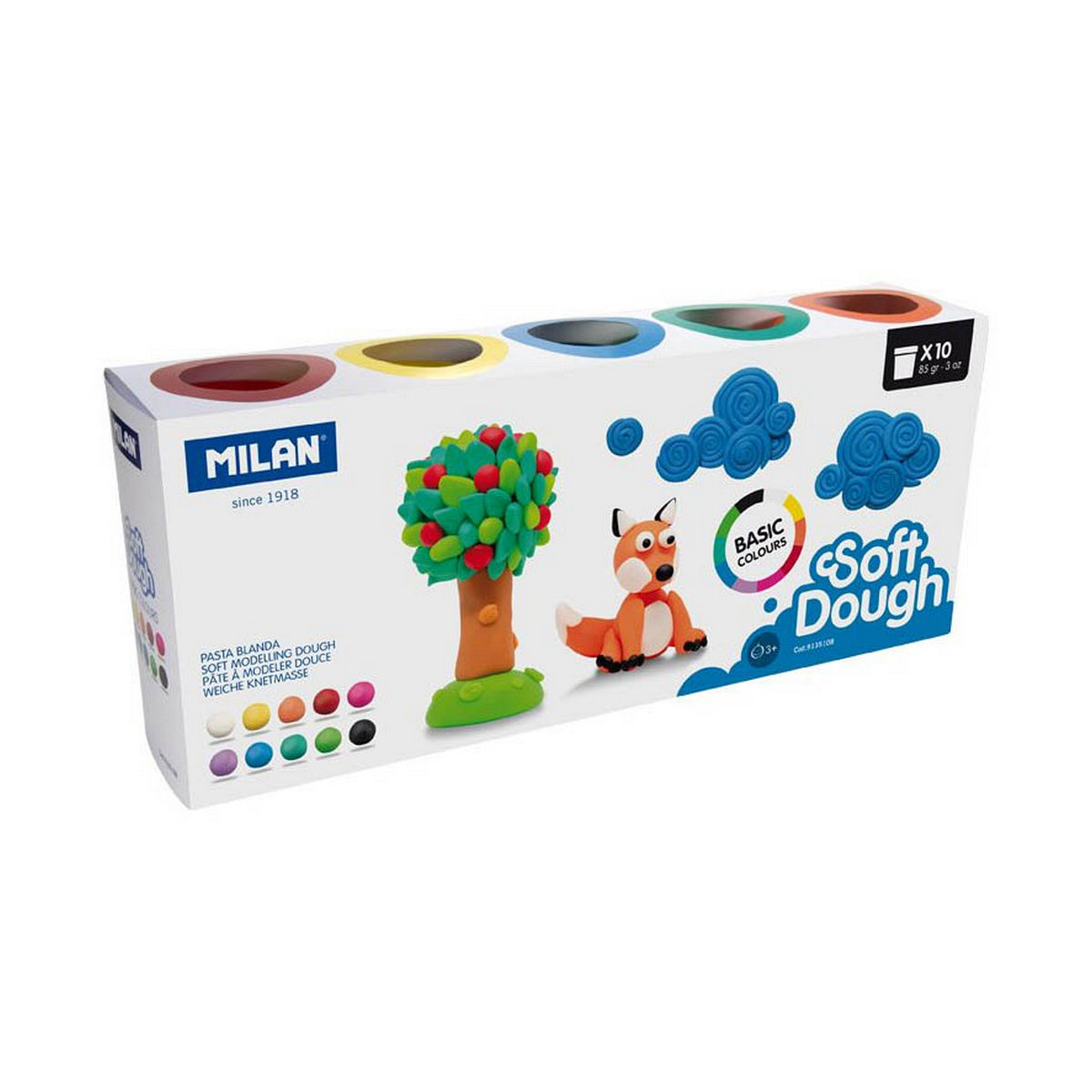 Modelling Clay Game Milan Soft dough 913510B Vegetable Blue Yellow