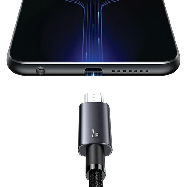 USAMS US-SJ668 USB-A / microUSB cable 2A 1,2m Fast Charging tarnish