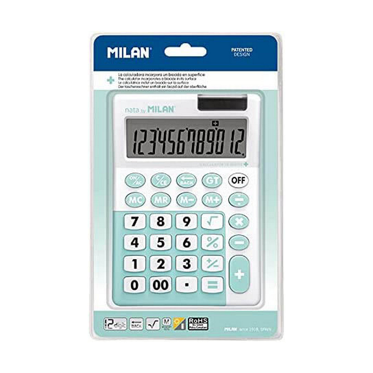 Calculator Milan White Turquoise