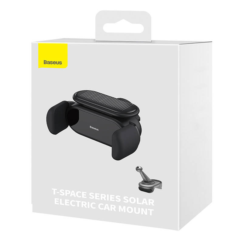 Baseus T-Space Series Solar Electric Car Mount (black)