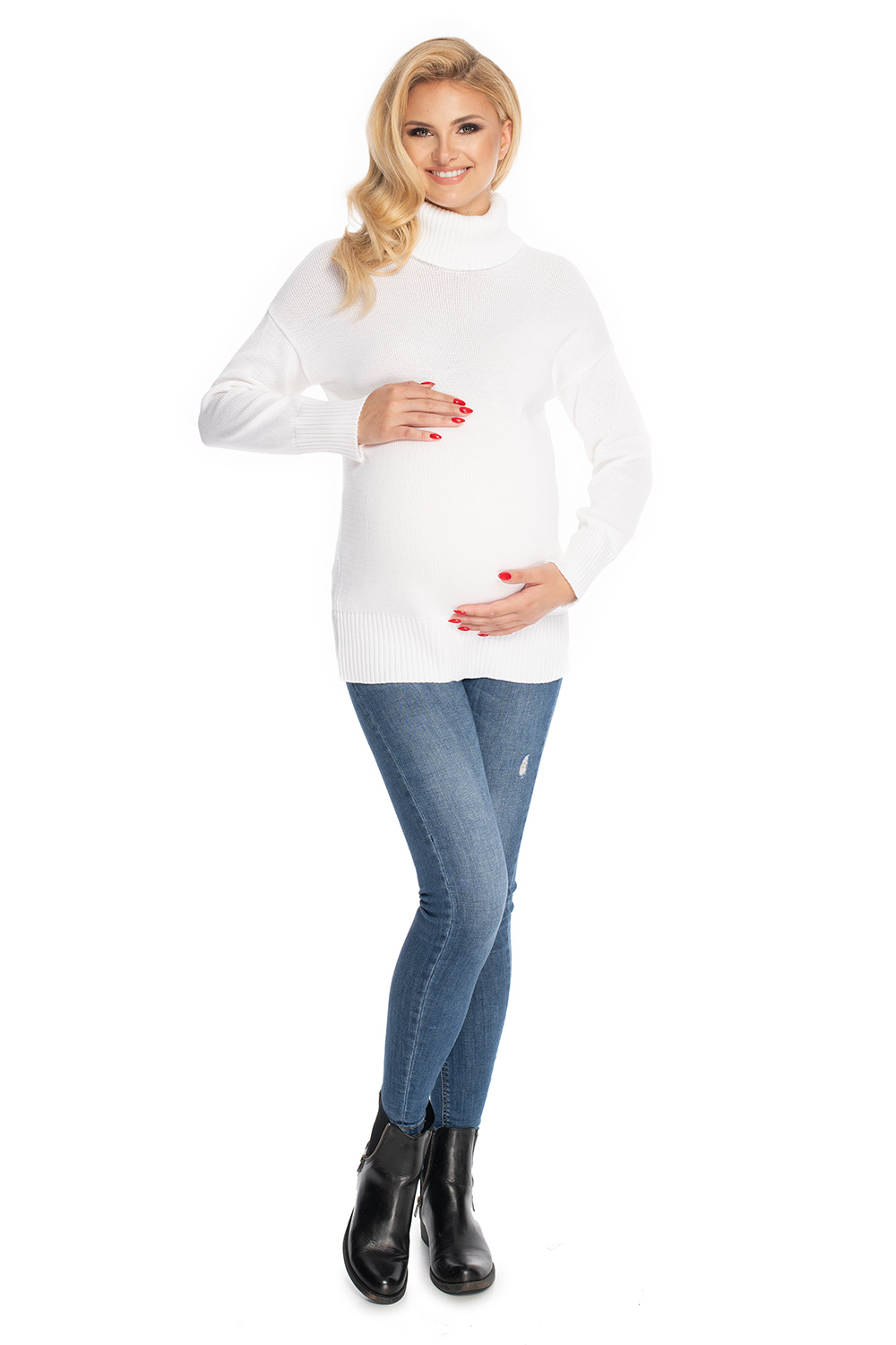  Pregnancy sweater model 147491 PeeKaBoo  beige