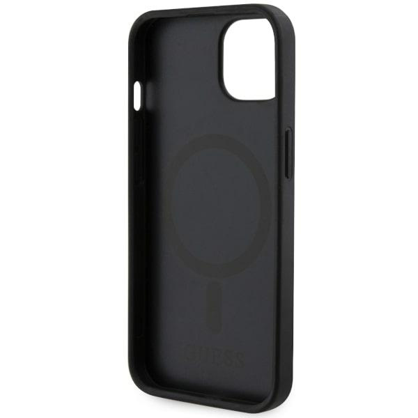 Guess GUHMP14MHGCFSEK Apple iPhone 14 Plus black hardcase GCube Stripes MagSafe