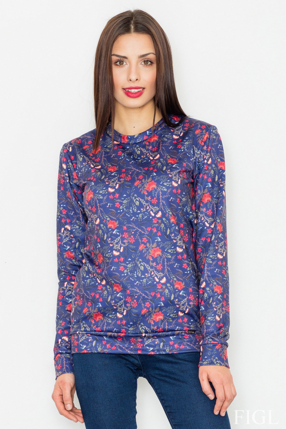  Sweatshirt model 77041 Figl  blue