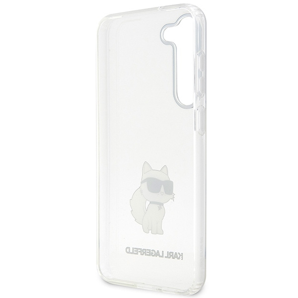Karl Lagerfeld KLHCS23SHNCHTCT Samsung Galaxy S23 transparent hardcase Ikonik Choupette