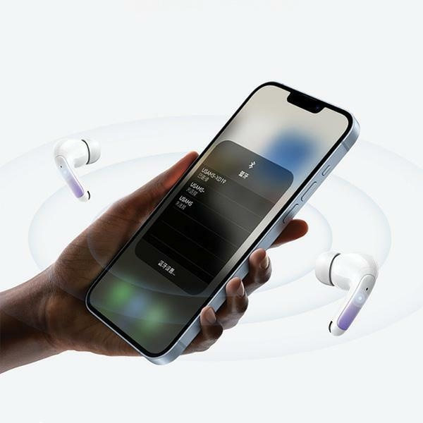 USAMS X-don Series wireless in-ear headphones ENC TWS Bluetooth 5.3 purple blue