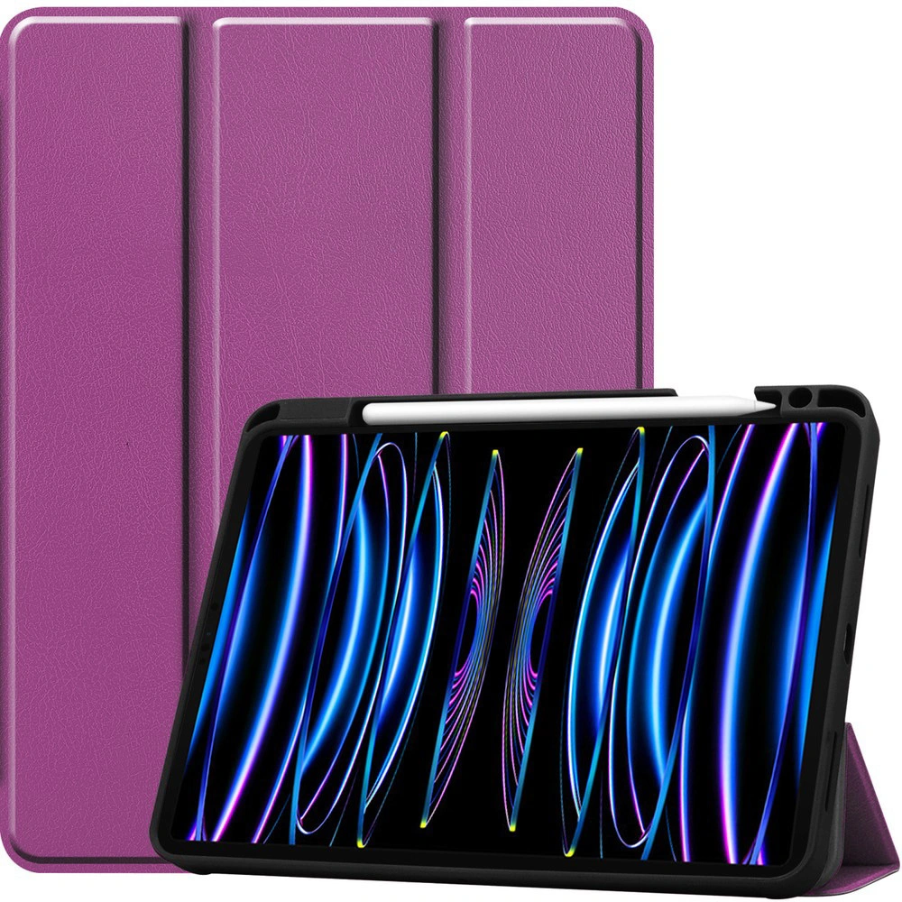 Bizon Case Tab Lizard Apple iPad Pro 11 2022/2021/2020/2018 dark purple